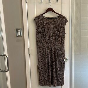 Talbots animal print dress, size large